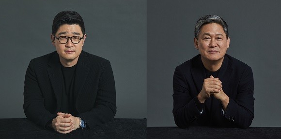 이진수 카카오페이지 대표, 김성수 카카오M 대표. ⓒ 카카오페이지