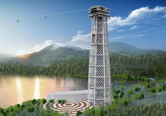 경주 보문단지 짚라인타워 주간 조감도. ⓒ 경북문화관광공사