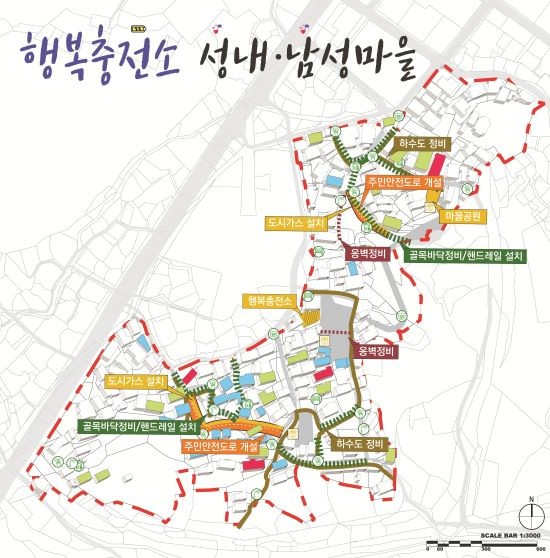 완도군 2021년 취약지역 생활여건 개조사업 계획도. ⓒ 완도군
