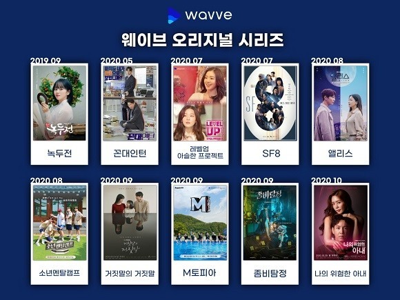 웨이브가 선보였던 오리지널 시리즈. ⓒ 웨이브