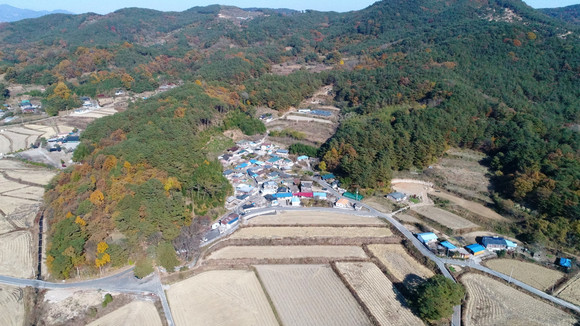 새뜰마을 공모사업에 선정된 단성면 구사마을. ⓒ 산청군