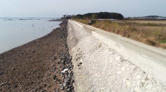 학성1방조제 모습. ⓒ 보령시