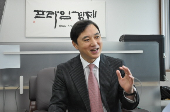 김태준 언더핀 대표가 성장 전략과 비전에 대해 설명하고 있다. = 이정훈 기자