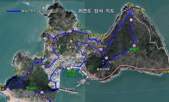 외연도 탐사 지도. ⓒ 프라임경제