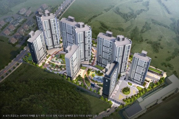 거창에서 6년여 만에 공급되는 신축 아파트인 '더샵 거창포르시엘'이 전용면적 66~109㎡·총 469가구 규모로 본격 분양 체제에 돌입한다. © 포스코건설