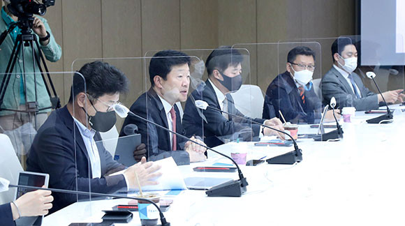 우태희 대한상의 상근부회장이 제3차 대한상의 ESG경영 포럼에서 인사말을 했다. ⓒ 대한상공회의소