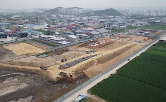 광주도시철도2호선 1단계 차량기지 현장. ⓒ 광주광역시