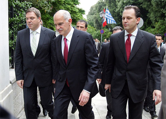 2011년 5월27일, 당시 추가 긴축 조치 관련으로 야권의 협조를 구하기 위해 회동을 열었지만 파토난 바 있다. ⓒ 연합뉴스