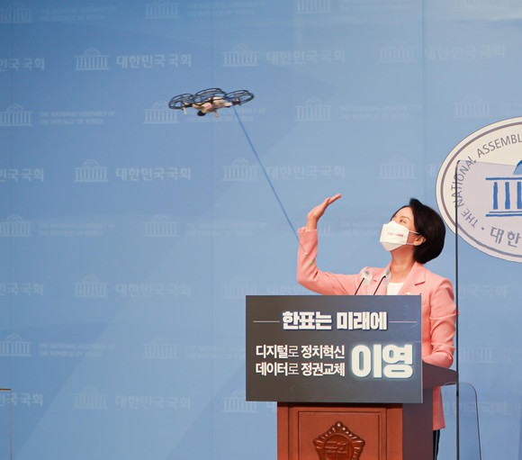 국민의힘 이영 최고위원 후보가 출마의 변을 하고 있다. ⓒ 이영 의원실