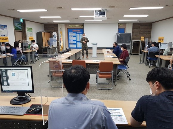 2021년 화랑훈련 사전훈련을 하고 있다. ⓒ 순천시