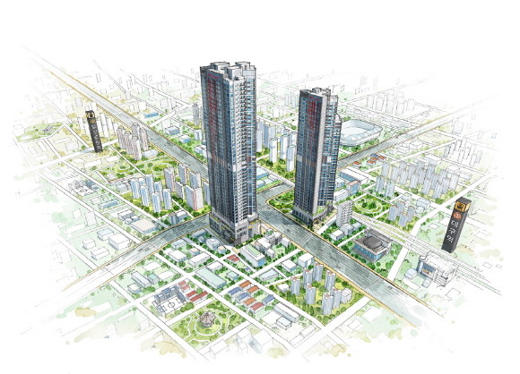 현대건설이 이달 대구 태평로 일원에 선보이는 '힐스테이트 대구역 퍼스트'는 대구복합스포츠타운·오페라하우스 등이 인근에 위치해 여가활동을 즐길 수 있다. © 현대건설