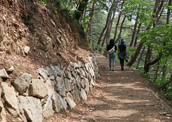 산청읍 내리 대장마을 등산로. ⓒ 산청군