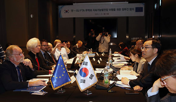2019년 당시 국제노동기구(ILO) 핵심조약 비준동의안 문제로 인한 외교 분쟁을 해결하기 위해 EU가 전문가 패널 소집 요청한 바 있다.ⓒ 연합뉴스