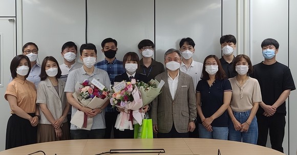 충북자치경찰위원회는 지난 2일 김수희 경사 승진 임용식을 개최 후 기념촬영을 하고 있다. ⓒ 충남도