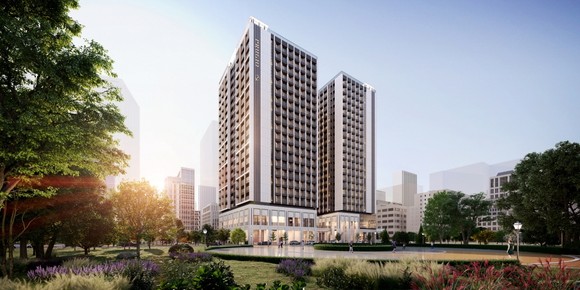 세운지구 일대에 들어서는 '푸르지오 그래비티' 투시도. ⓒ 대우건설