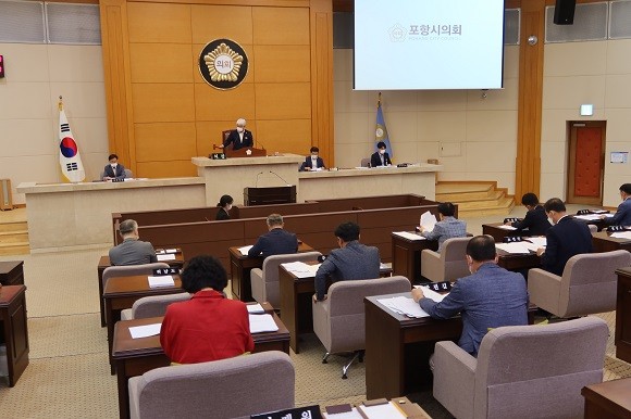 포항시의회(의장 정해종)는 21일 제285회 임시회 2차 본회의를 열어 안건을 처리하고 폐회했다. ⓒ 프라임경제