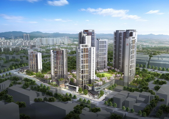 현대건설이 익산시 마동 일원에 선보이는 '힐스테이트 익산'은 특화 설계인 'H 클린현관' 및 빌트인클리너 등 클린 청정 옵션(일부 유상)이 적용된다. © 현대건설