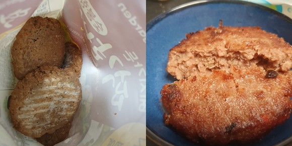 농심에서 나온 대체육 '베지가든 떡갈비' 색감과 향은 실제 떡갈비와 비슷했다. ⓒ 프라임경제
