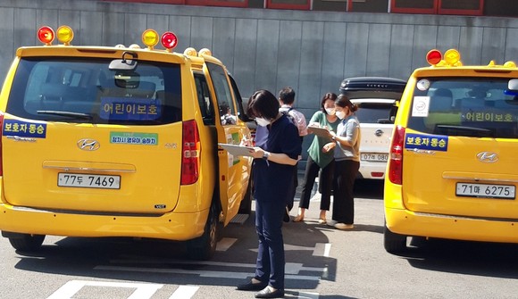 어린이집 차량 안전점검 현장 모습. ⓒ 제천시
