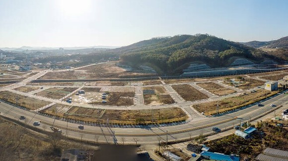 홍성군 홍성읍 옥암리 일원 신청사 부지. ⓒ 홍성군