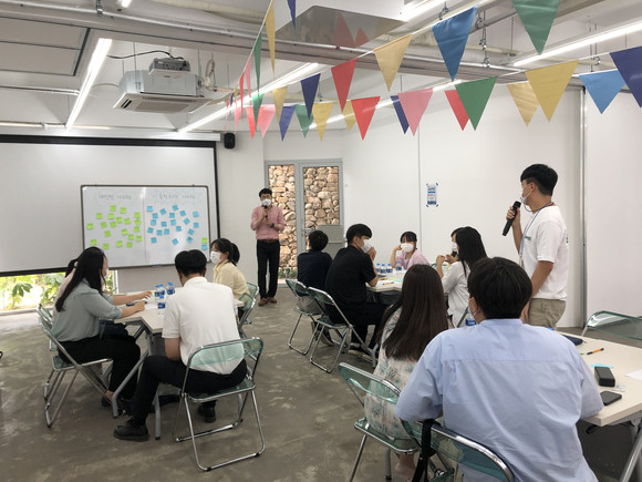 MZ세대 혁신 키움동아리가 7월 모임을 진행하고 있다. ⓒ 남해군