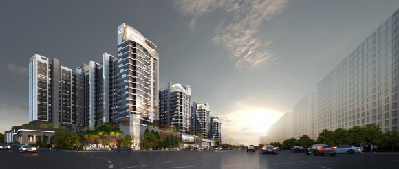 문전건영아파트 리모델링사업 투시도. © GS건설