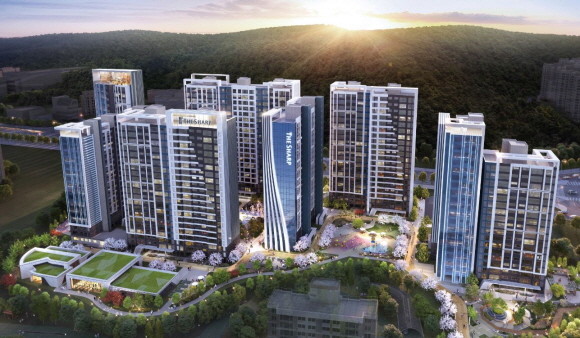 포스코건설이 1927억원 규모 용인 수지 광교상현현대아파트 리모델링 사업을 수주하는 데 성공했다. © 포스코건설