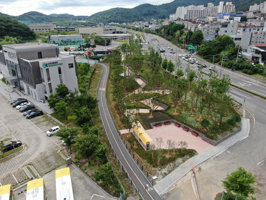광양시는 2022년 미세먼지 차단숲 조성 공모사업에 선정돼 국비 총사업비 70억원을 확보했다. ⓒ 광양시