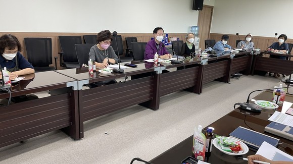 삼국축제 국화전시 준비회의 개최 모습. ⓒ 예산군