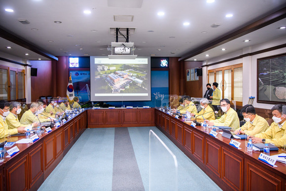 남해군이 생활SOC 꿈나눔센터 건립사업 실시설계 용역 최종보고회를 개최하고 있다. ⓒ 남해군