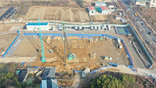 최근 광주 인공지능사업의 핵심인 AI 집적단지 공사가 시작된 첨단3지구 개발사업 부지 전경. ⓒ 프라임경제