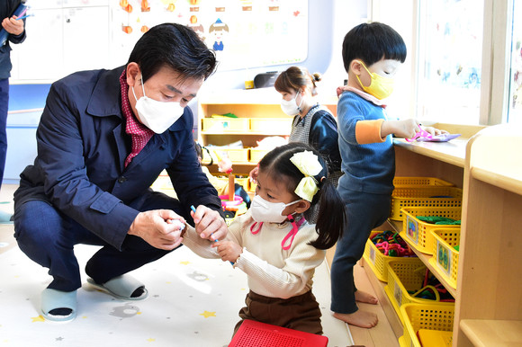 진주시가 운영하는 365일24시 시간제보육실. ⓒ 진주시