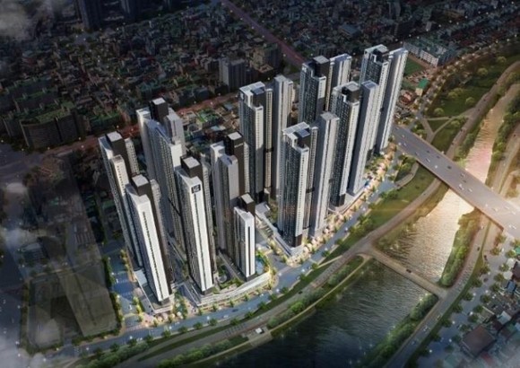 코오롱글로벌은 17일 대전 중구 선화동 3차 개발사업 계약을 체결하면서 올해 마수걸이 수주에 성공했다. 사진은 대전 선화동 개발사업 조감도. © 코오롱글로벌