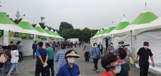 2021년도 추석맞이두류공원직거래장터 행사 모습. ⓒ 대구시