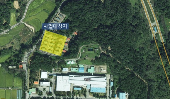 외국인 근로자 기숙사 조성 위치도. ⓒ 부여군