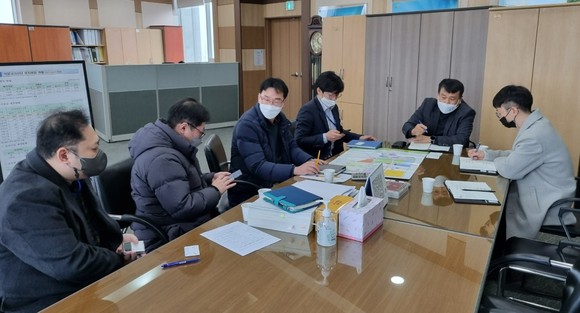 수소생산 플랫폼 구축관련 업무협의 모습. ⓒ 당진시