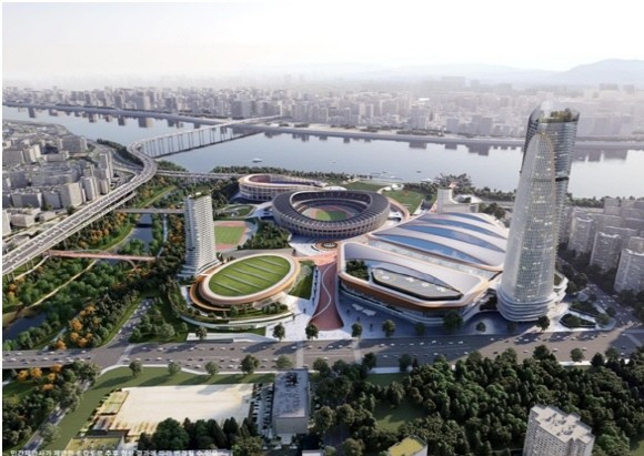 잠실 마이스 복합개발사업 조감도. © 한화건설