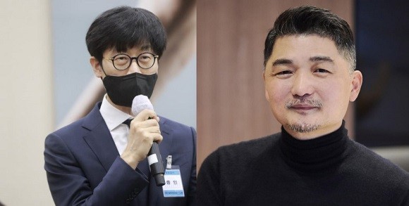 이해진 네이버 창업자(좌)와 김범수 카카오 의장(우). 국내 인터넷 기업 양대 산맥 네이버와 카카오가 같은 날 '글로벌 확장'을 선언했다. ⓒ 연합뉴스