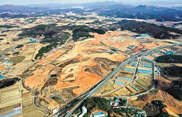 전남 함평군 월야면 빛그린국가산단 2단계 구역 전경. ⓒ 함평군