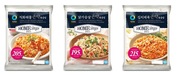 대상 청정원에서 출시하는 곤약볶음밥 3종. ⓒ 청정원