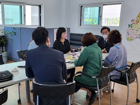 최동민 동대문구청장 후보자는 지난 12일 어린이집 연합회 임원 간담회 및 학부모 간담회에 참석했다. ⓒ 최동민 동대문구청장 후보