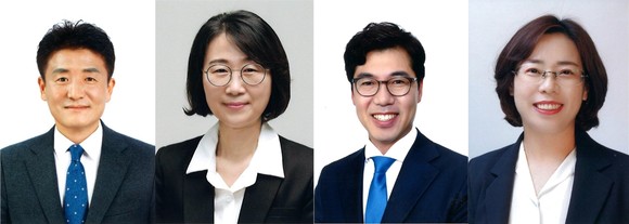 왼쪽부터 민주당 이우형, 김미애, 윤영일 후보, 진보당 김명숙 후보. ⓒ 프라임경제