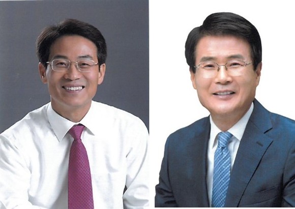 왼쪽부터 무소속 강진원, 이승옥 후보. ⓒ 중앙선거관리위원회