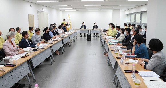 13일 김태흠 당선인 첫 업무보고회 개최 모습. ⓒ 준비위원회