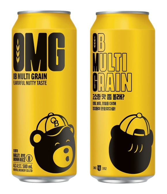오비맥주에서 출시한 프리미엄 발포주 '오엠지'. ⓒ 오비맥주