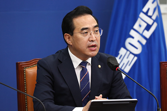 박홍근 더불어민주당 원내대표가 권성동 국민의힘 원내대표의 제안을 수용하기로 하면서 국회 원 구성 협상이 타결됐다. ⓒ 연합뉴스