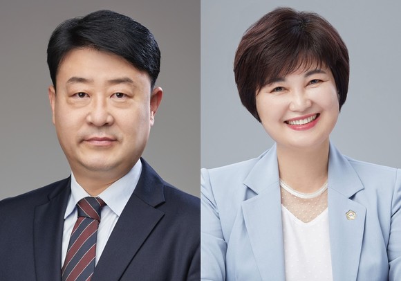 왼쪽부터 김태완 광산구의회 의장, 윤혜영 광산구의회 부의장. Ⓒ 프라임경제