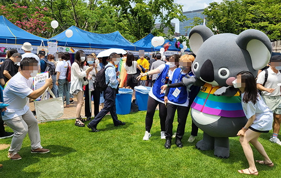 2019년 이후로 약 3년 만에 서울퀴어 퍼레이드가 개최됐다. = 박성현 기자