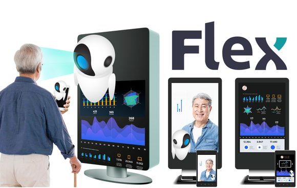 플랙스가 개발한 고령층 대상 비언어적 AI심리분석 및 디지털 치료제 플랫폼. ⓒ 플랙스