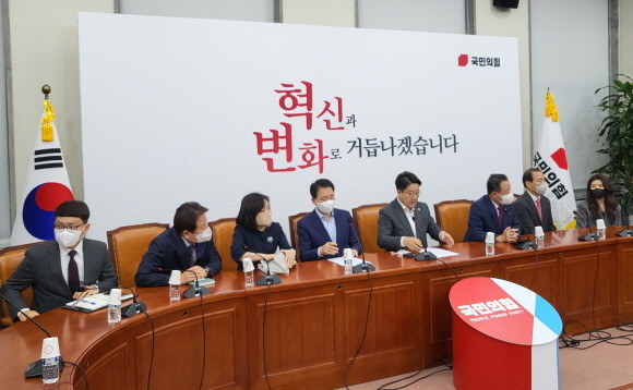 권성동 국민의힘 원내대표는 29일 본인 거취 문제에 대해 견해를 밝혔다. = 박성현 기자